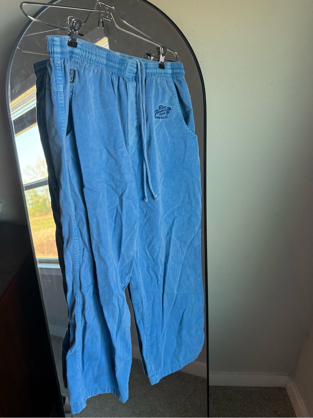 Crazy Shirts Blue Hawaii Dyed Cotton Casual Drawstring pant
